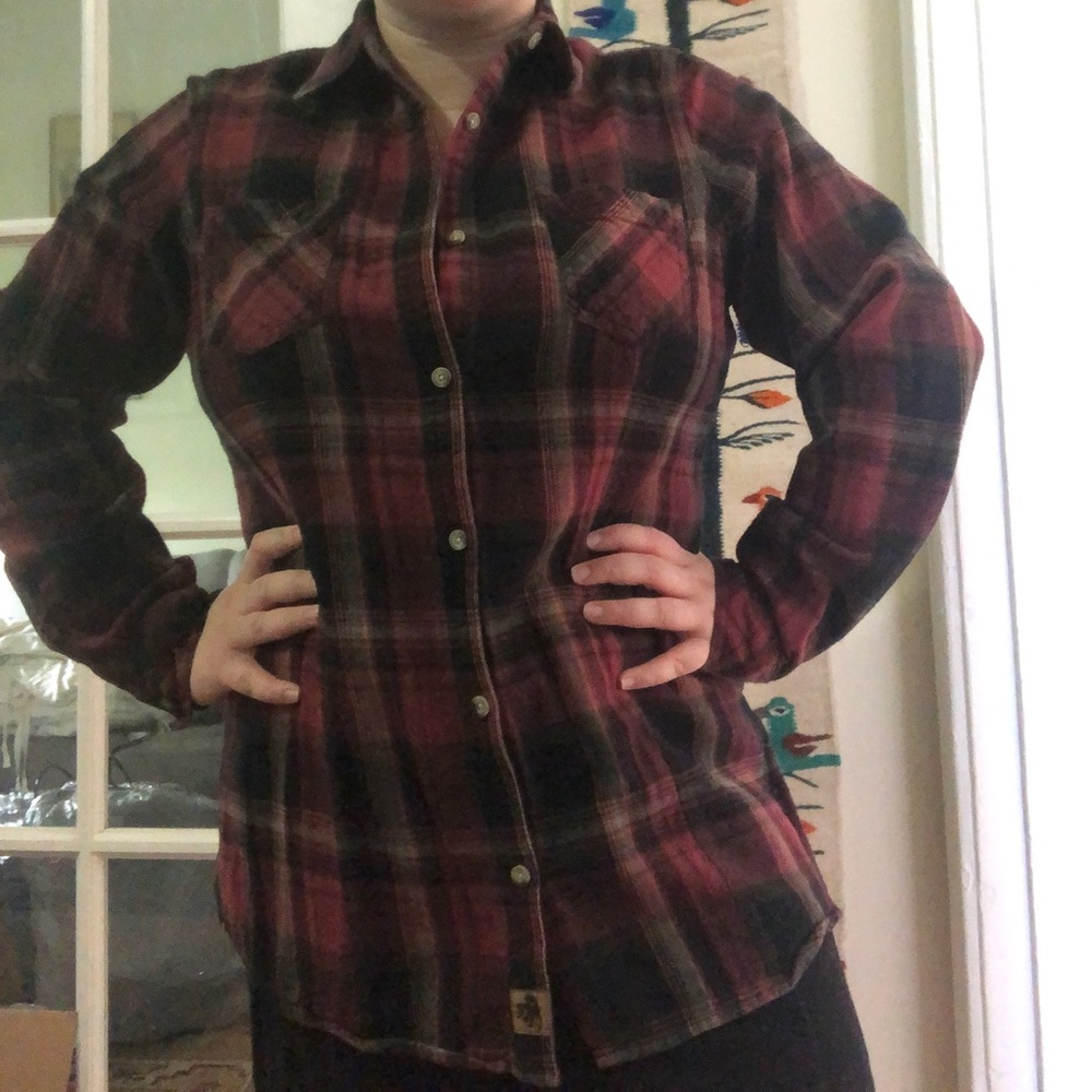 Red Plaid Flannel Shirt